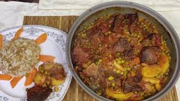 صنيه بسله بالبطاطس والجزر