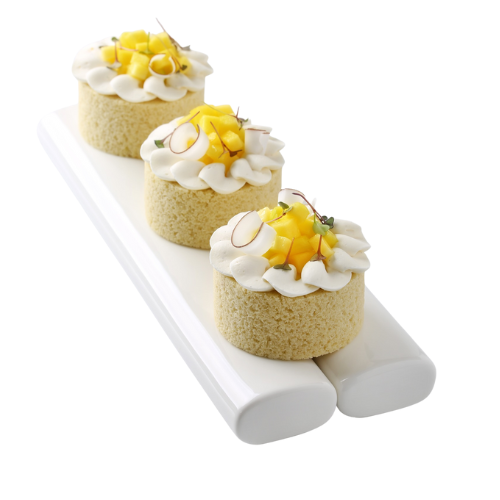 Pistachio and spring orange roll